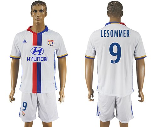 Lyon #9 Lesommer Home Soccer Club Jersey